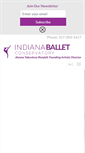 Mobile Screenshot of indianaballetconservatory.org